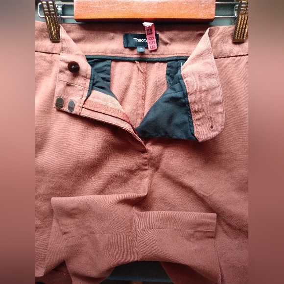Theory linen shorts clay color - 12 - Picture 3 of 5